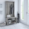 Cape Cod Gray Hall Tree with Storage and Bench - Salinas