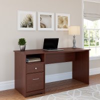 Harvest Cherry Computer Desk with Drawers - Cabot