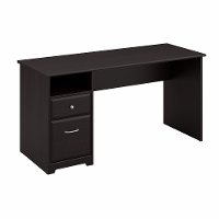 Espresso Oak Computer Desk with Drawers - Cabot-2