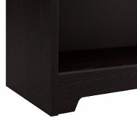 Espresso Oak 3 Position Sit to Stand Corner Bookshelf Desk - Cabot-4