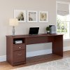 Harvest Cherry Computer Desk with Drawers - Cabot