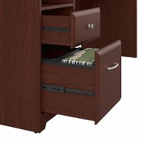 Harvest Cherry Computer Desk with Drawers - Cabot-4