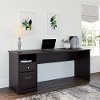 Espresso Oak Computer Desk with Drawers - Cabot