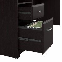 Espresso Oak Computer Desk with Drawers - Cabot-4