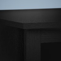 Kathy Ireland Black Suede Writing Desk - Connecticut-3