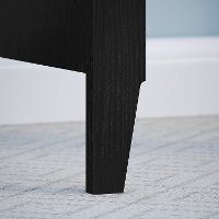 Kathy Ireland Black Suede Writing Desk - Connecticut-4