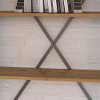 Kathy Ireland Vintage Golden Oak 5 Shelf Etagere Bookcase - Ironworks-3