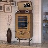 Kathy Ireland Vintage Golden Audio Storage Cabinet - Ironworks