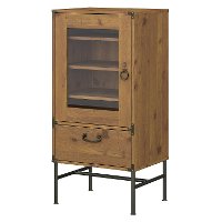 Kathy Ireland Vintage Golden Audio Storage Cabinet - Ironworks-2