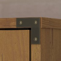 Kathy Ireland Vintage Golden Audio Storage Cabinet - Ironworks-5