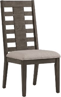 Contemporary Ash Gray Upholstered Dining Room Chair - Havana