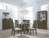 Clearance Contemporary Gray 5 Piece Dining Set with Round Table - Havana