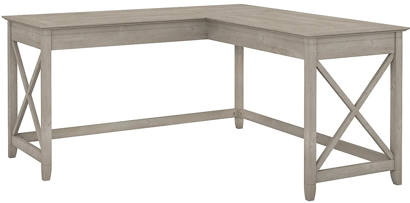 KWD160WG-03 Washed Gray L Shaped Desk - Key West-2