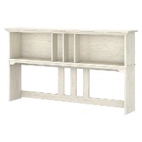 Antiqued White Hutch for L Shaped Desk - Salinas