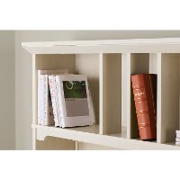 Antiqued White Hutch for L Shaped Desk - Salinas-4