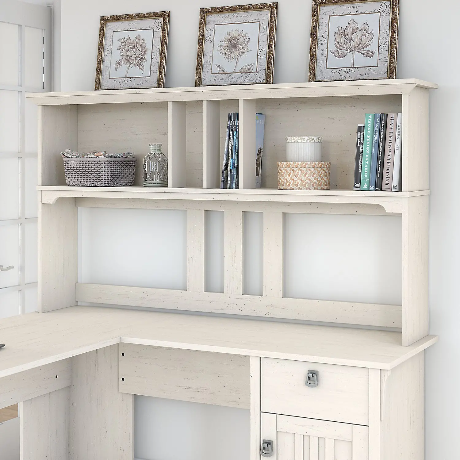 SAH160AW-03 Salinas 60 Inch Antique White Hutch-2