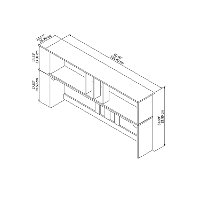 Cape Cod Gray Hutch for L Shaped Desk - Salinas-3