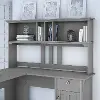 SAH160CG-03 Salinas 60 Inch Cape Cod Gray Hutch - Bush Furniture