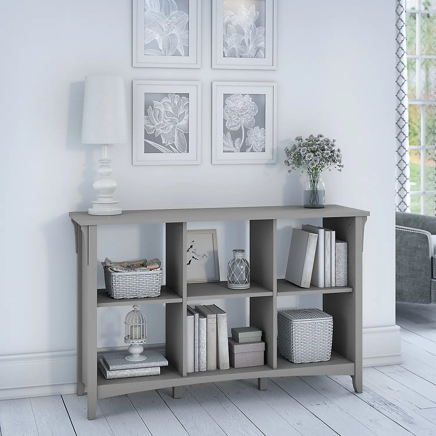 SAB148CG-03 Salinas Cape Cod Gray 6 Cube Organizer-1