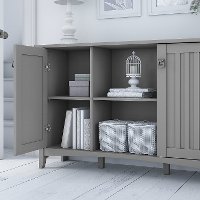 Cape Cod Gray Accent Storage Cabinet with Doors - Salinas-4