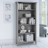 Cape Cod Gray 5 Shelf Bookcase - Salinas