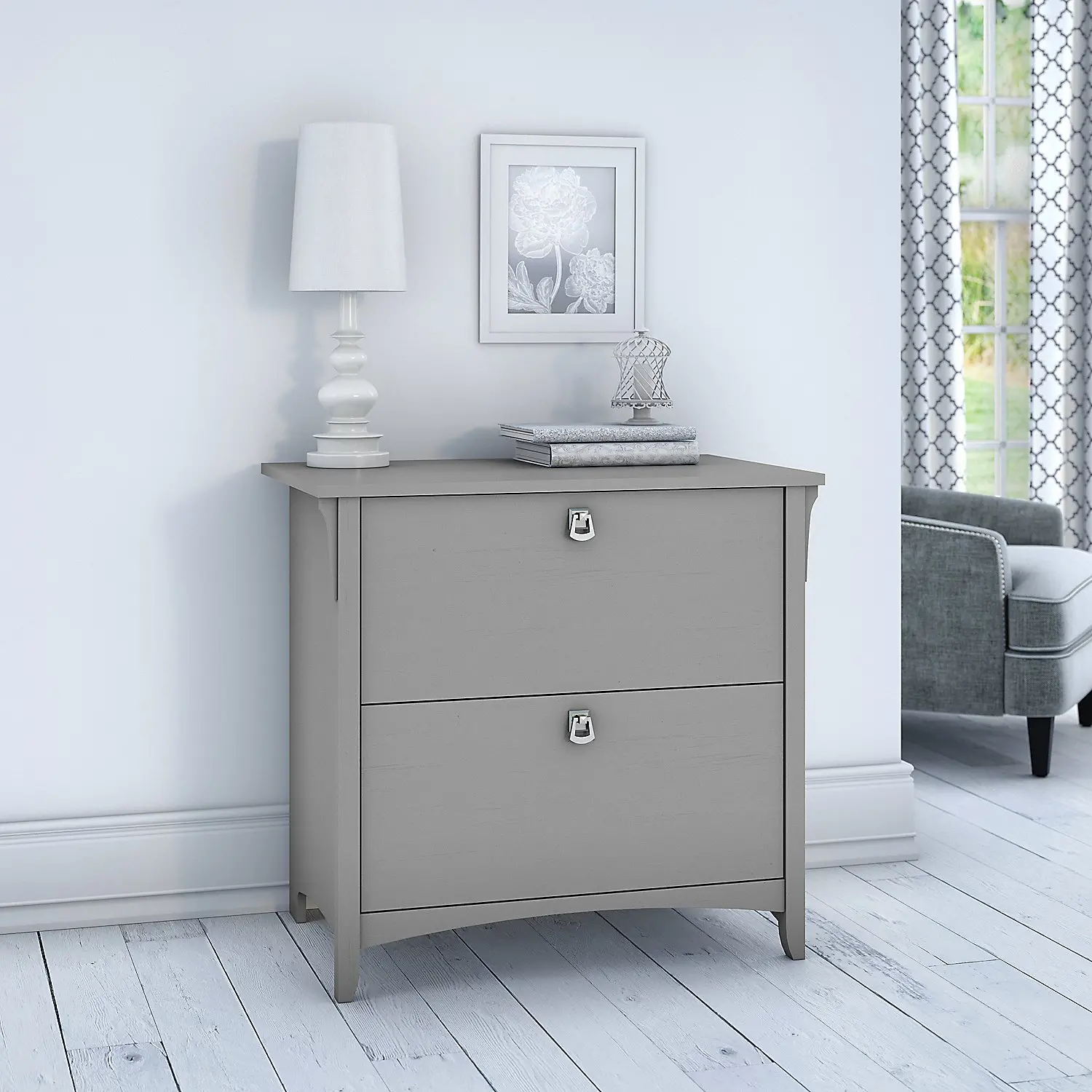 SAF132CG-03 Salinas Cape Cod Gray Lateral File Cabinet-1