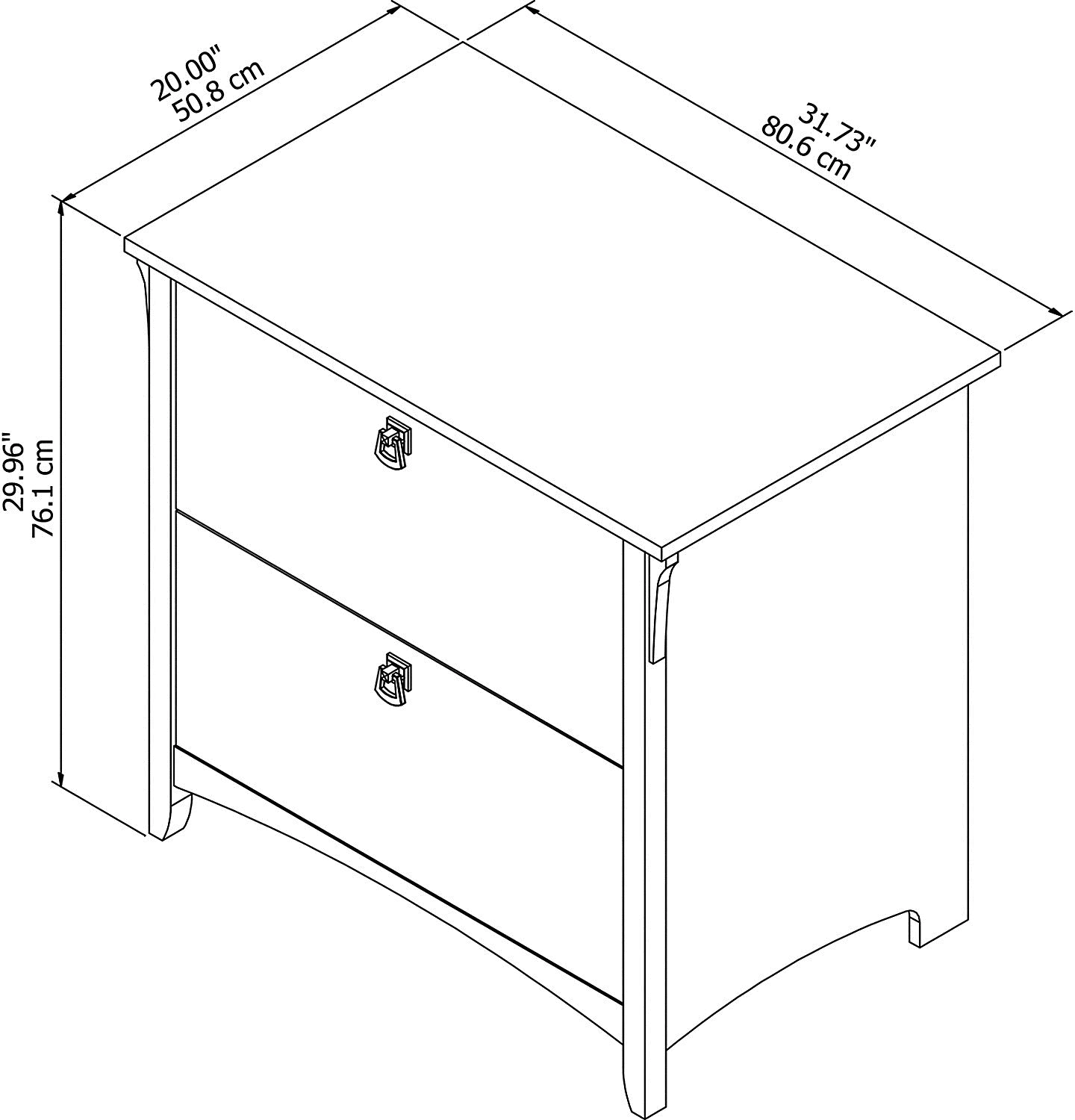 SAF132CG-03 Salinas Cape Cod Gray Lateral File Cabinet-7