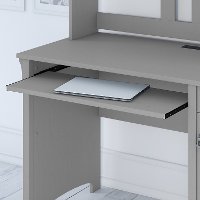 Cape Cod Gray Computer Desk with Hutch - Salinas-2