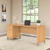Maple Cross Office Desk with Drawers - Somerset