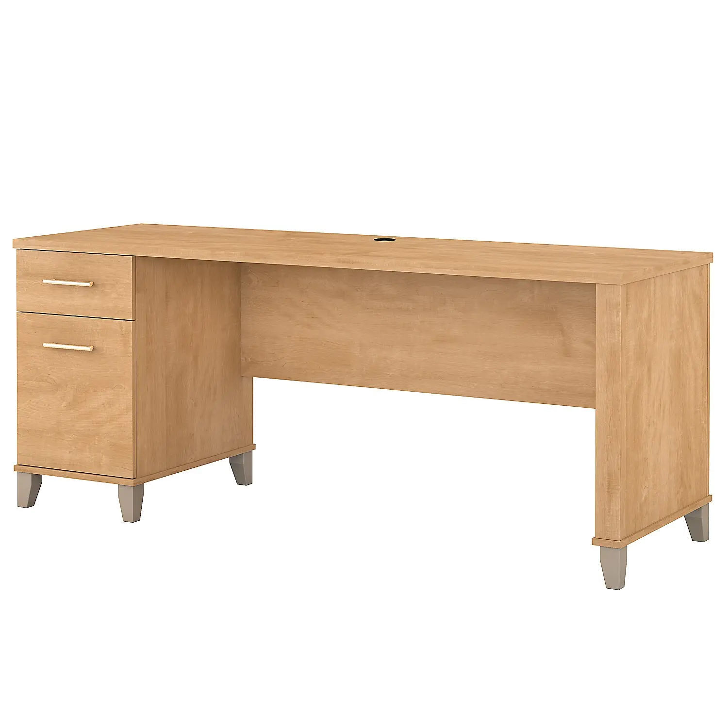 WC81472 Maple Cross Office Desk with Drawers - Somerset-2