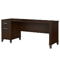 Mocha Cherry Office Desk with Drawers - Somerset-2