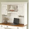 Antique White Hutch for Computer Desk - Stanford