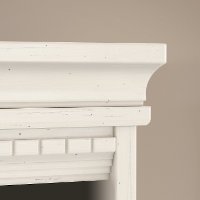 Antique White 5 Shelf Bookcase - Stanford-3