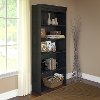 Antique Black 5 Shelf Bookcase - Stanford