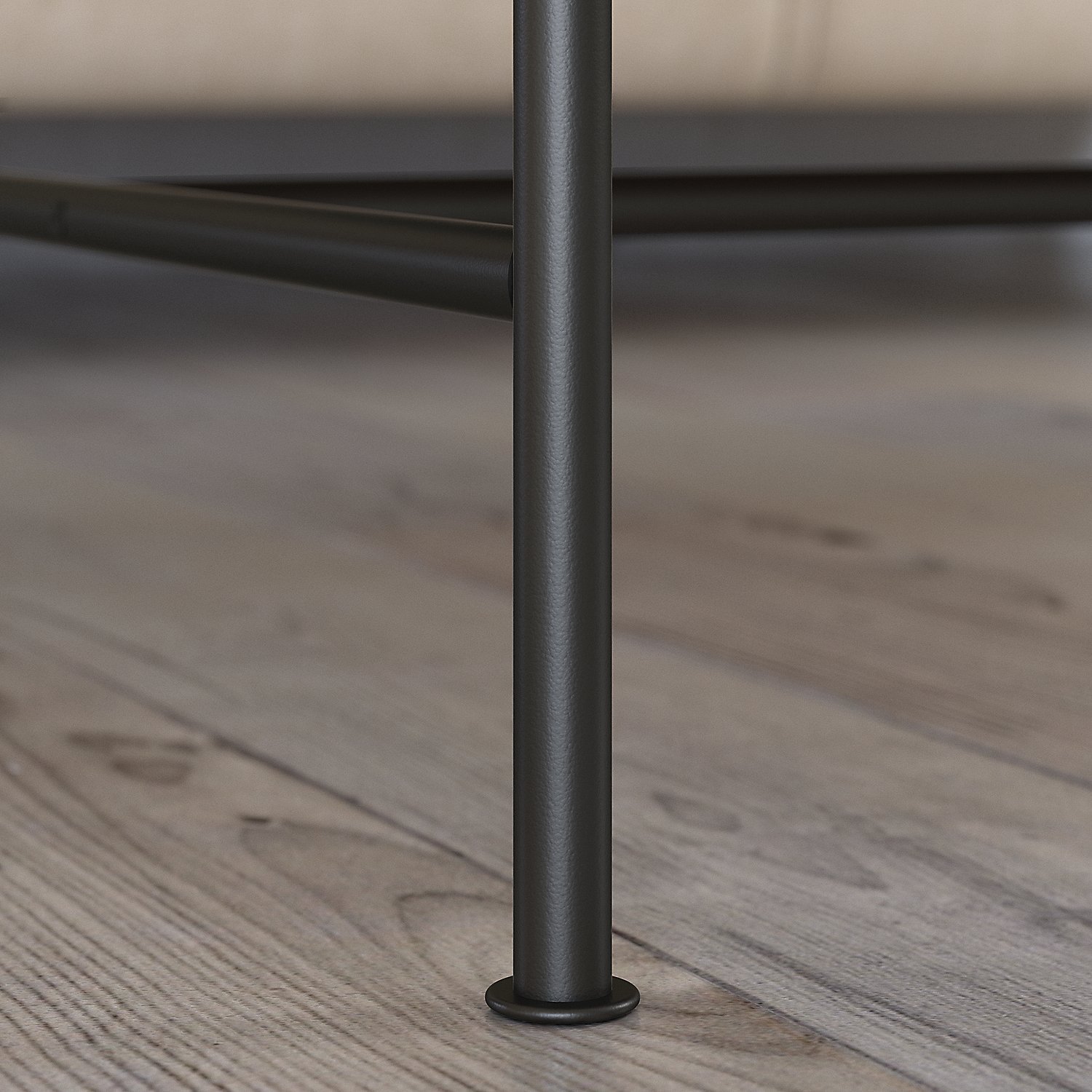 Industrial Golden Pine Coffee Table - Ironworks-5
