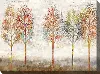 Multi Color Young Forest Patio Canvas Outdoor-Indoor Wall Art