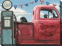 Take A Ride Truck Patio Canvas Outdoor-Indoor Wall Art