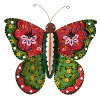 Assorted Multi Color Hand Painted BoHo Butterfly-2
