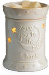 Creamy White Love You To The Moon Fragrance Warmer - Candle Warmers