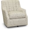 Transitional Beige Swivel Chair - Legacy