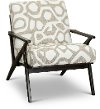Casual Modern Ivory and Beige Accent Chair - Fitch