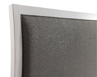 White and Gray Queen Upholstered Bed - Delmar-2