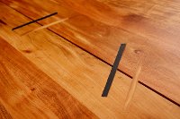 Solid Wood and Metal Dining Table - Acacia-2