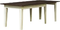 TOL-CH-6-17-L Farmhouse White and Brown Large Dining Room Table - Toluca