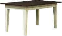 TOL-CH-6-17-L Farmhouse White and Brown Large Dining Room Table - Toluca-3