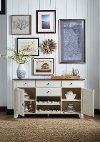Clearance Farmhouse Cream and Brown Dining Room Server - Toluca