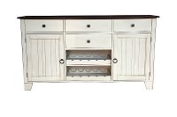 TOL-CH-9-01-0 Farmhouse White and Brown Dining Room Server - Toluca-4