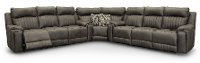 Graphite Gray Power Reclining Sectional Sofa with One SoCozi Sofa - Silver Screen-2