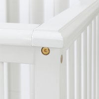 11846 Classic White Crib with Toddler Rail - Savannah-2