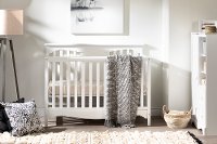 11846 Classic White Crib with Toddler Rail - Savannah-4